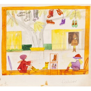 Mieczysław Piotrowski (1910 Lwów - 1977 Warszawa), Buciki, ilustracja