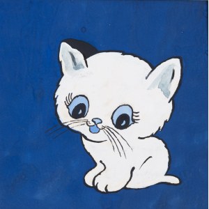 Julitta Karwowska-Wnuczak (b. 1935), Night of Filemon's Cat, book illustration, p. 7.