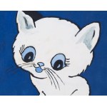 Julitta Karwowska-Wnuczak (b. 1935), Night of Filemon's Cat, book illustration, p. 7.