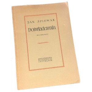 SLEEPING- EXPERIENCE 1st Edition Dedication by the Author to Wanda Karczewska.
