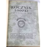 ROCZNIK ŁÓDZKI.T.2.1931, piękny egz. półskórek