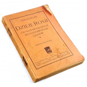 KONECZNY - HISTÓRIA RUSKA od najstarších po najnovšie časy. Skrátené vydanie 1921