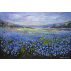 Anna SANDECKA-LĄKOCY (ur. 1970), Blue memories, 2025