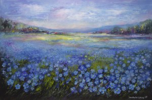 Anna SANDECKA-LĄKOCY (ur. 1970), Blue memories, 2025