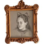 Maurycy Trębacz (1861 - 1941), Portret dziewczynki, 1927