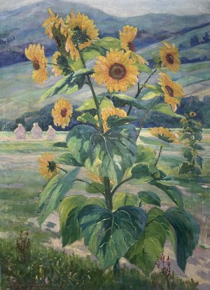 Stefan Frisch (1878 - 1956), Sunflowers, 1928