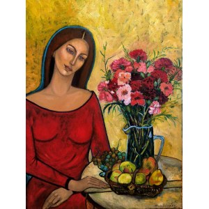 Krystyna Ruminkiewicz, Such one with a still life from Suzanne Valadon from the series Dialogue with the Masters,, 2024