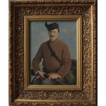 A.N.(Anfang 20. Jahrhundert), Porträt eines Jägers mit Zigarette