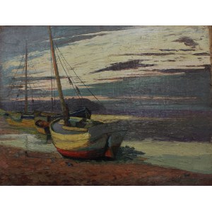 A.N.(1. Hälfte des 20. Jahrhunderts), Fischerboote am Ufer