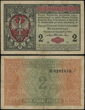 Poland, 2 Polish marks, 9.12.1916