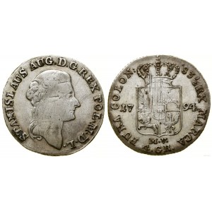 Polska, złotówka (4 grosze), 1794 MV, Warszawa