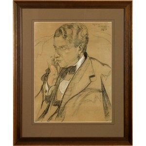 Stanisław Ignacy Witkiewicz (1885 Warszawa - 1939 Jeziory ), Portret Jerzego Rożniewicza, 1918