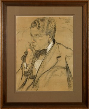 Stanisław Ignacy Witkiewicz (1885 Warszawa - 1939 Jeziory ), Portret Jerzego Rożniewicza, 1918