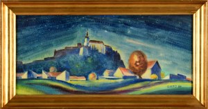 Leon Getz (1896 Lwów - 1971 Kraków), Miasto nocą, 1964