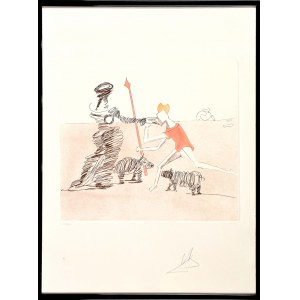 Salvador Dalí (1904 Figueras, Hiszpania - 1989 Figueras, Hiszpania), Z cyklu: Historia Don Kichota z La Manchy, 1980