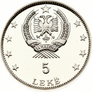 Albania 5 Leke ND (1968) League of Lezhe