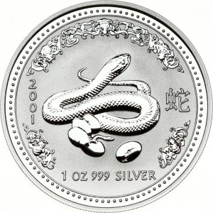 Australia 1 Dollar 2001 Year of the Snake