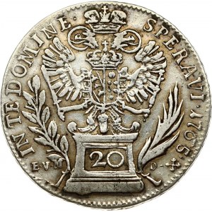 Austria 20 Kreuzer 1765B BD/BC EVM-D(1769/68)