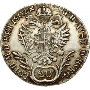 Austria 20 Kreuzer 1802E