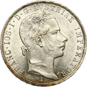 Austria 1 Florin 1858 A