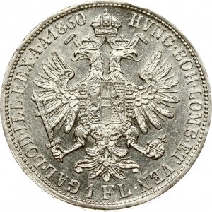 Rakousko 1 Florin 1860 A