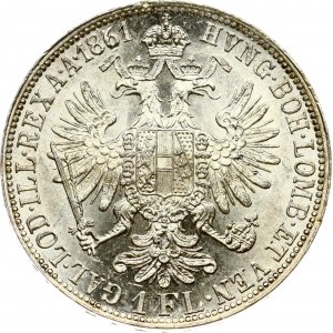 Austria 1 Florin 1861 A