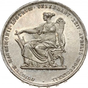 Austria 2 Gulden 1879 Silver Wedding