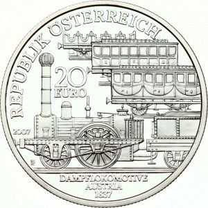 Austria 20 Euro 2007 Emperor Ferdinand Northern Railway