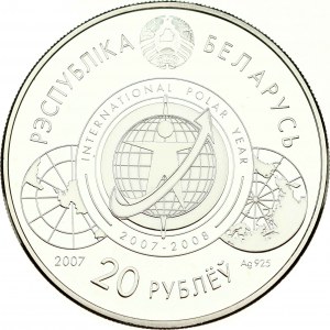Belarus 20 Roubles 2007 International Polar Year