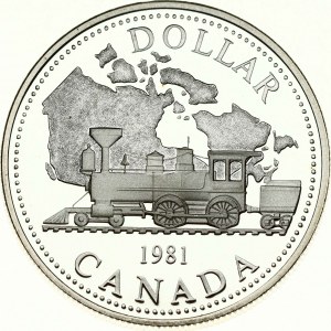 Canada 1 Dollar 1981 100th Anniversary of the Trans-Canada Railway