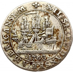Danish West Indies 12 Skilling 1763 Monogram