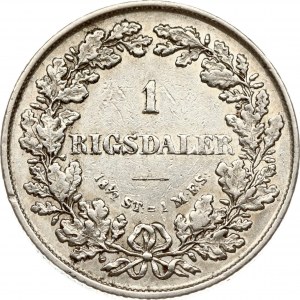 Denmark 1 Rigsdaler 1855 FF