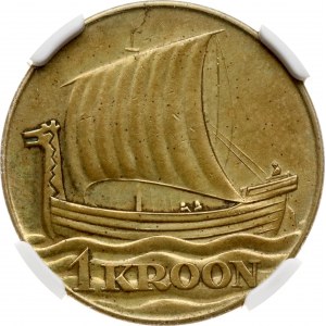 Estonia 1 Kroon 1934 NGC MS 63