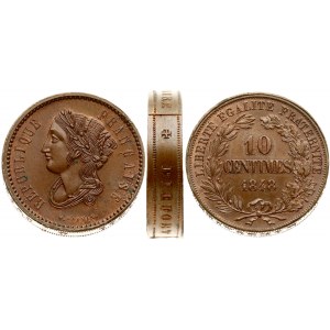 France 10 Centimes 1848 PIEFORT NGC MS 65 BN CHIRICO COLLECTION