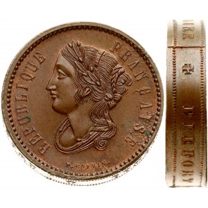 France 10 Centimes 1848 PIEFORT NGC MS 65 BN CHIRICO COLLECTION