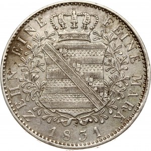 Německo Sasko Taler 1831 S