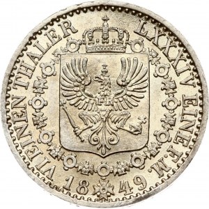 Germany Prussia 1/6 Taler 1849 A