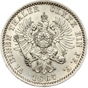 Germany Prussia 1/6 Taler 1867 A