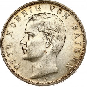 Germany Bavaria 5 Mark 1902 D