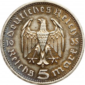 Germany Third Reich 5 Reichsmark 1935 A Hindenburg