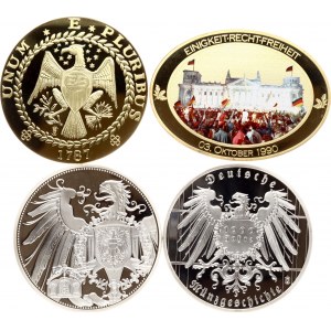 Germany Medal 1990-2001 Commemorative issue Lot of 4 pcs