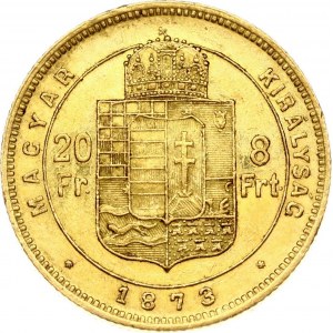 Hungary 20 Francs - 8 Forint 1873 KB