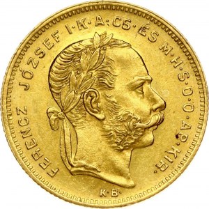 Hungary 20 Francs - 8 Forint 1876 KB