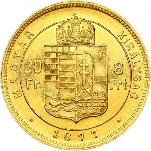 Hungary 20 Francs - 8 Forint 1877 KB