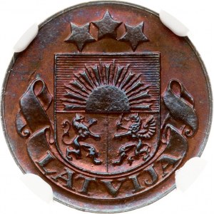 Latvia 1 Santims 1935 NGC MS 64 RB