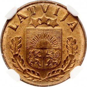 Latvia 1 Santims 1939 NGC MS 66 RD