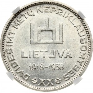 Lithuania 10 Litu 1938 Smetona NGC MS 62