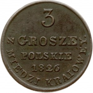 Poland 3 Grosze 1826 IB