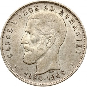Romania 5 Lei 1906 Anniversary of the Reign
