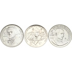San Marino 5 Euro (2004-2006) Commemorative issue Lot of 3 Coin